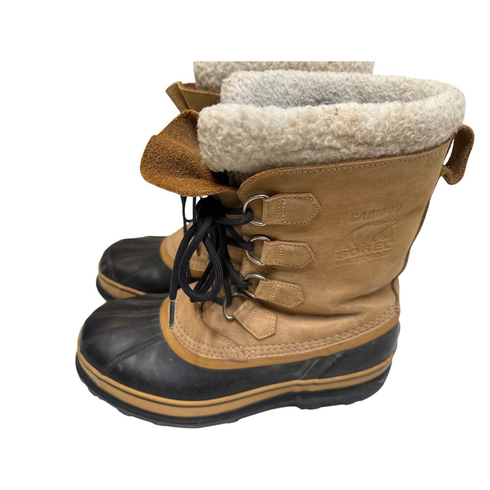 Sorel Waterproof Caribou II Men’s Winter Boots Sz 9 - Picture 4 of 9